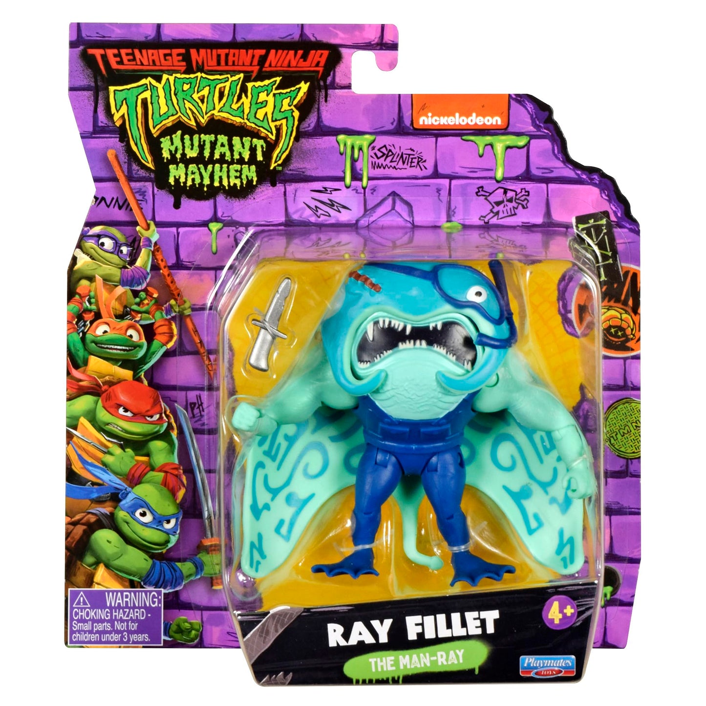 TMNT Ray Fillet Action Figure | Teenage Mutant Ninja Turtles Mutant Mayhem