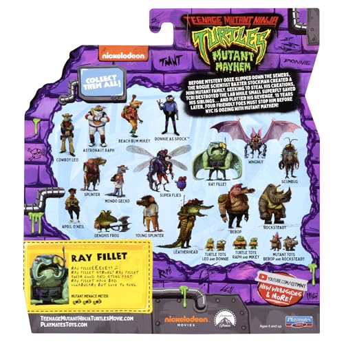 TMNT Ray Fillet Action Figure | Teenage Mutant Ninja Turtles Mutant Mayhem