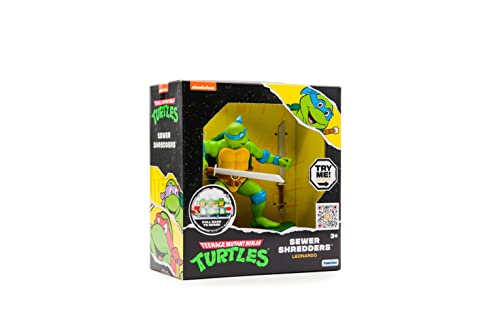 TMNT Sewer Shredders Leonardo 5-inch Classic Edition – Pull-Back Skate Toy, Ages 3+