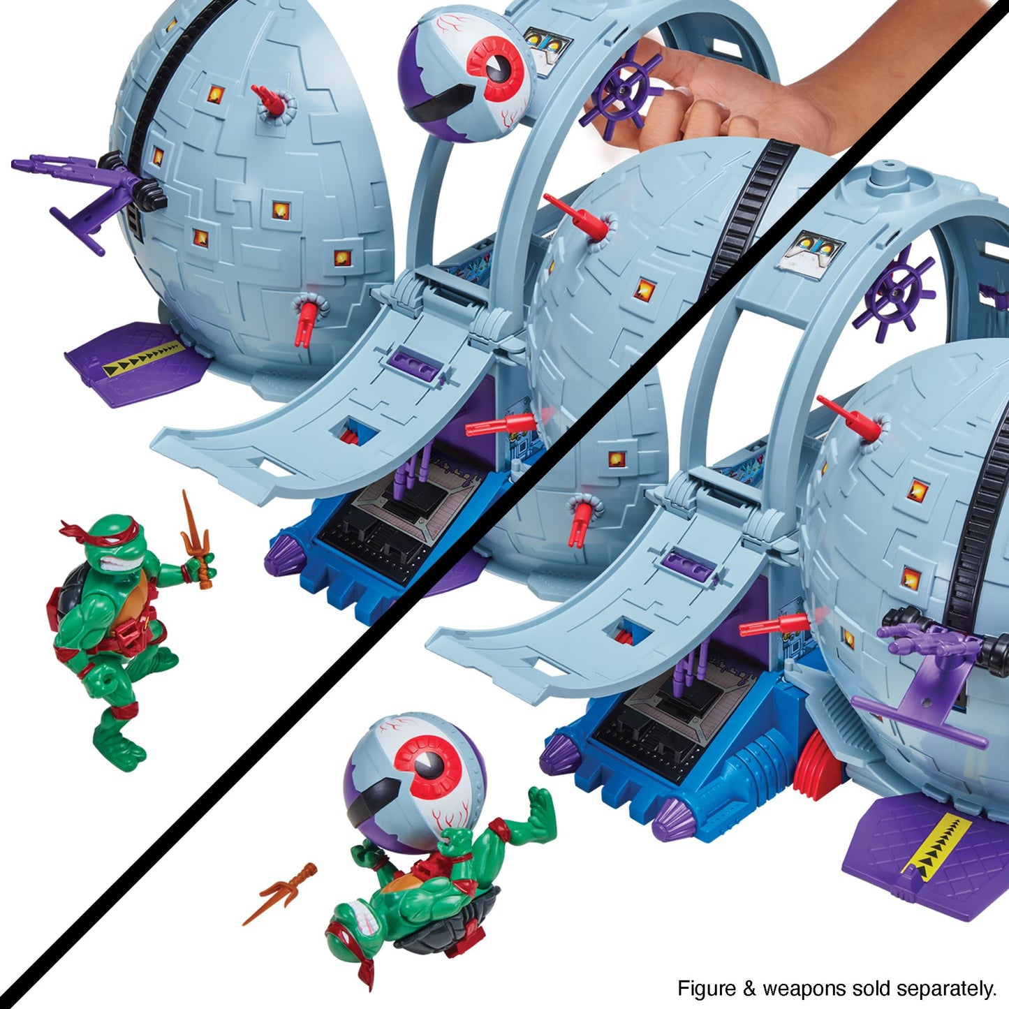 TMNT Classic Technodrome Playset — Amazon Exclusive | Authentic Retro TMNT Battle Fortress
