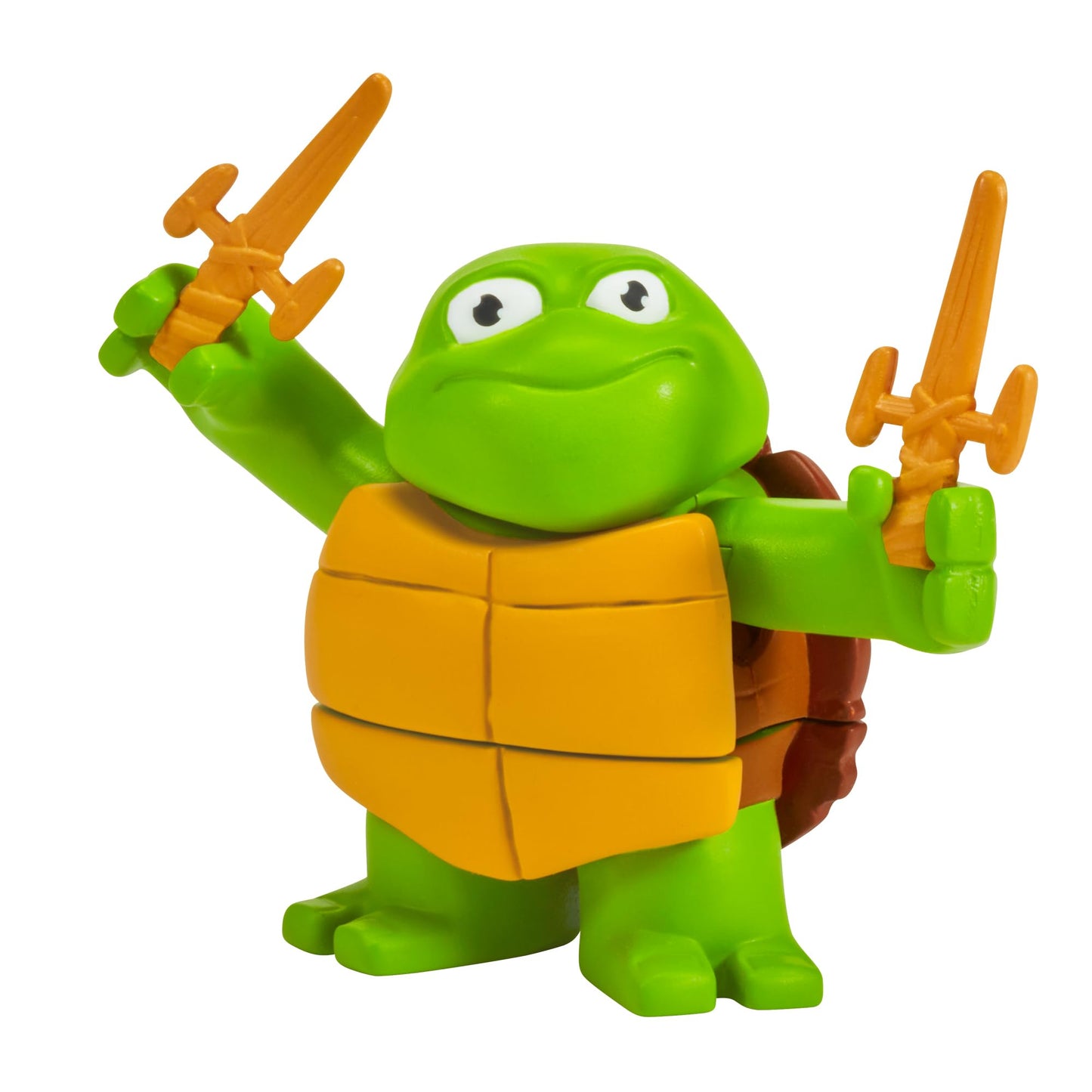 TMNT Turtle Tot 2-Pack: Michelangelo & Raphael Action Figures (3in & 3.5in) – Gift for Kids 4–7 & TMNT Fans