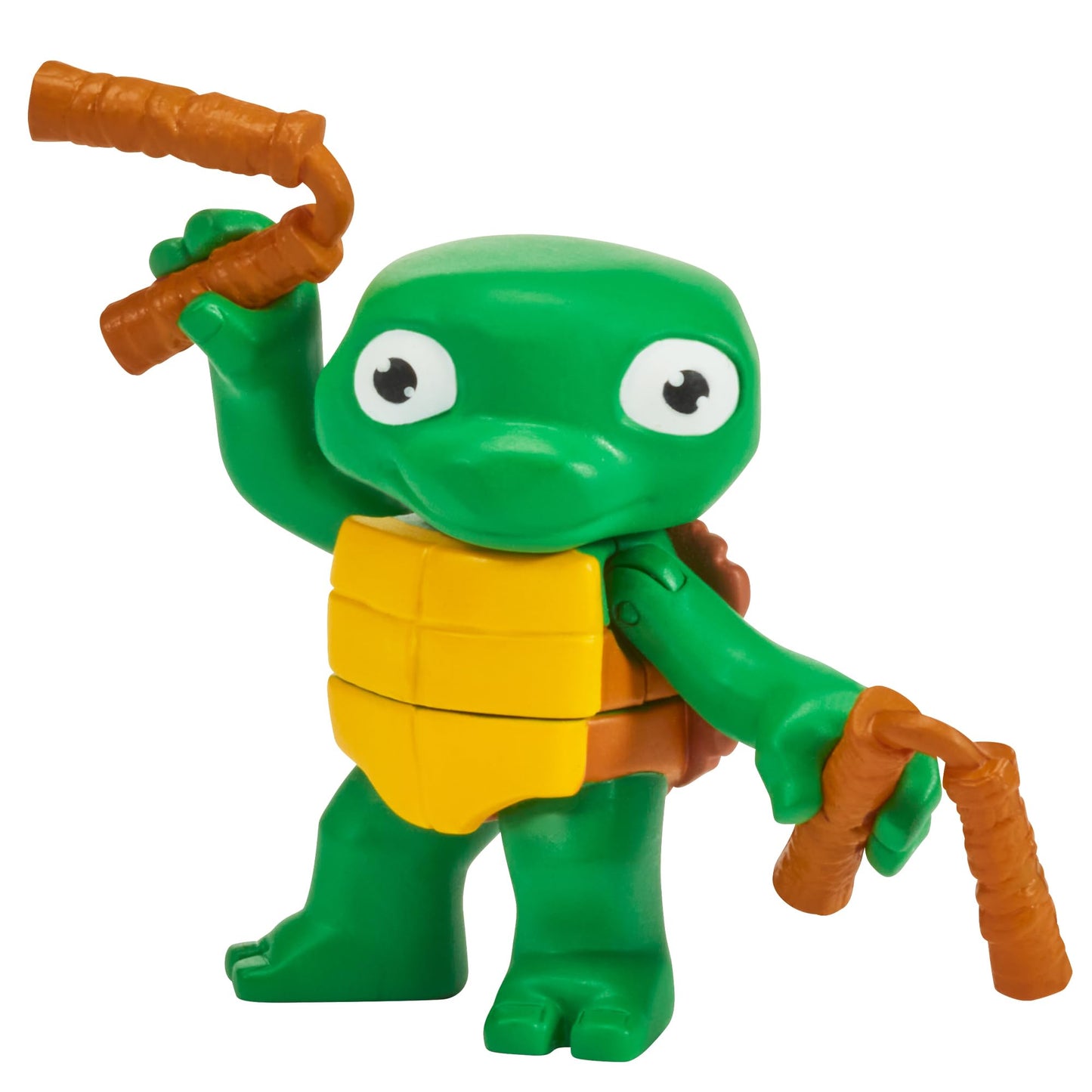 TMNT Turtle Tot 2-Pack: Michelangelo & Raphael Action Figures (3in & 3.5in) – Gift for Kids 4–7 & TMNT Fans