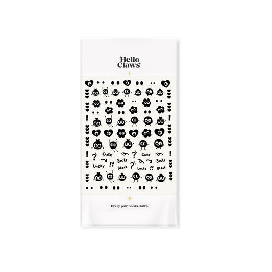 Hello Claws | Black Dot Nail Deco Sticker