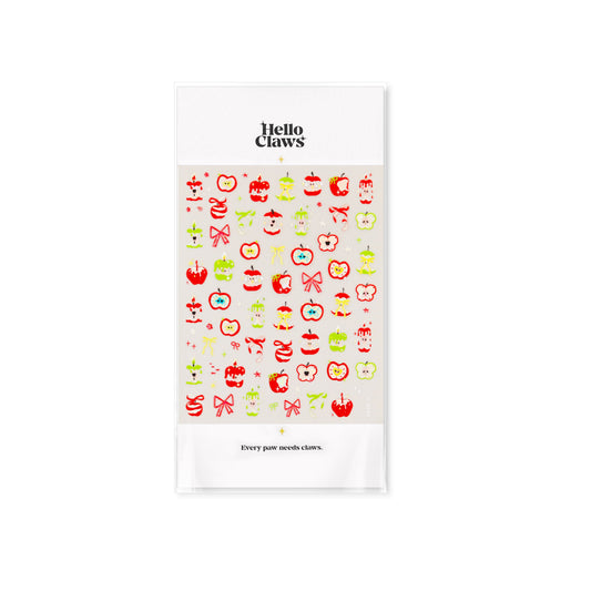 Hello Claws | Red Apple 3D Nail Deco Sticker
