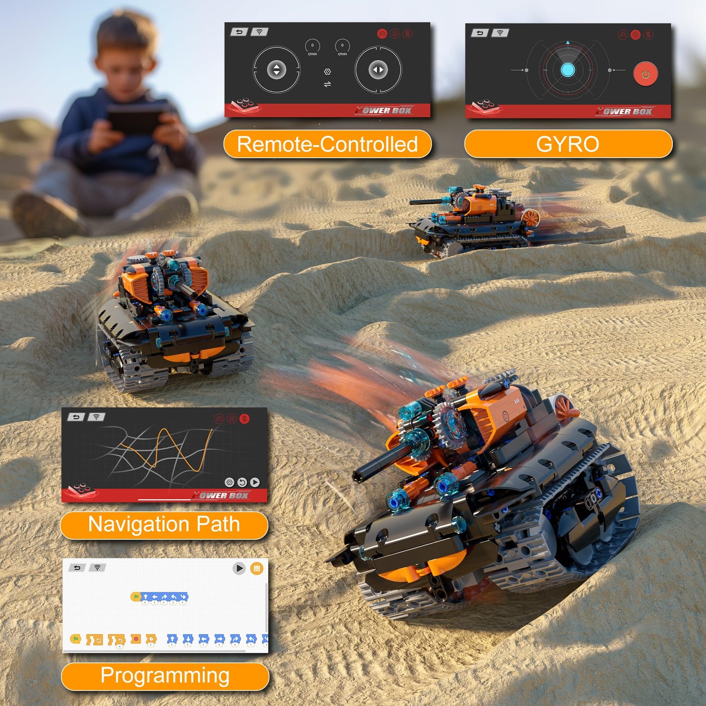 TOBSABPX 5-in-1 STEM Robot Building Kit for Kids 6-14 – 689Pcs, Remote & App Controlled