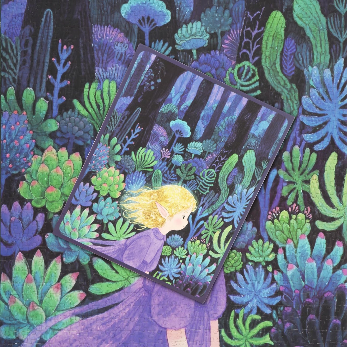TOCHILD 1000-Piece Adult Puzzle with Velvet Craft Finish — The Blonde Girl (27.5x19.7 in)