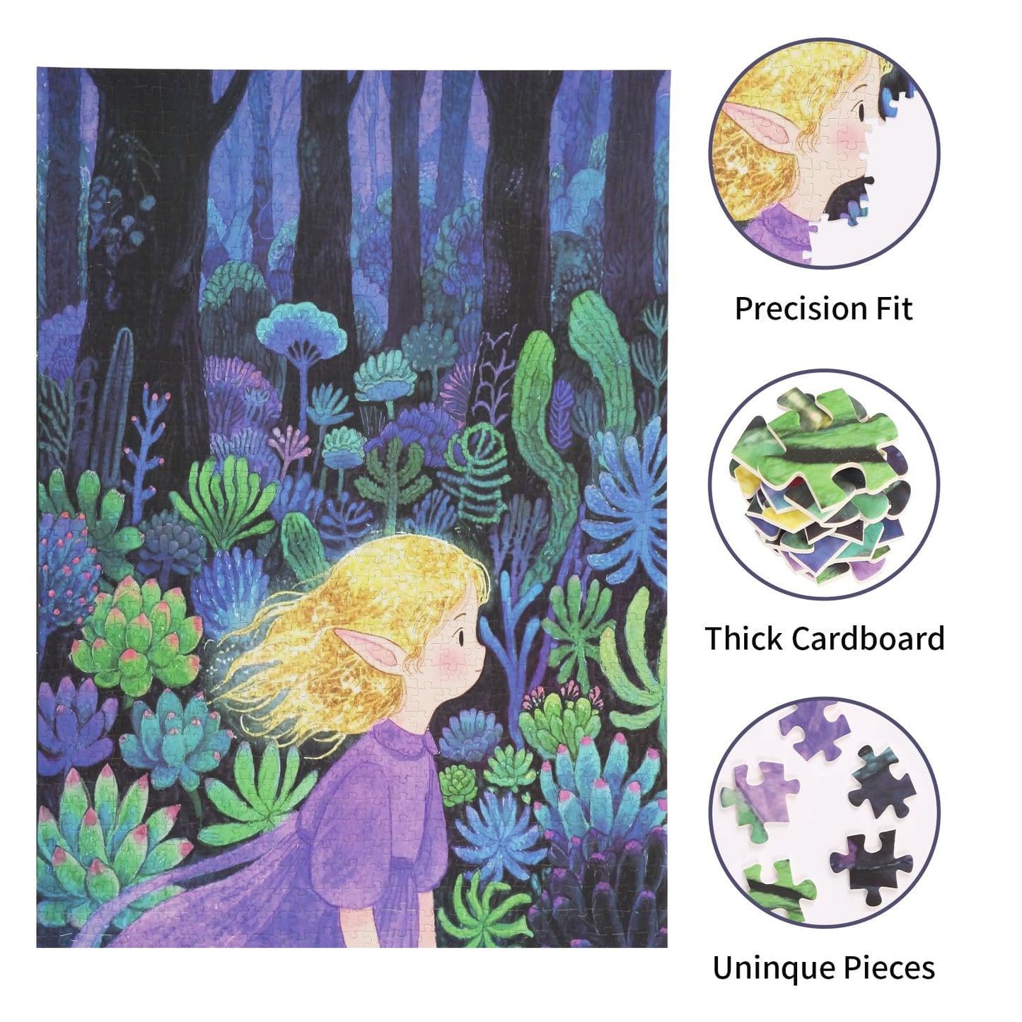 TOCHILD 1000-Piece Adult Puzzle with Velvet Craft Finish — The Blonde Girl (27.5x19.7 in)