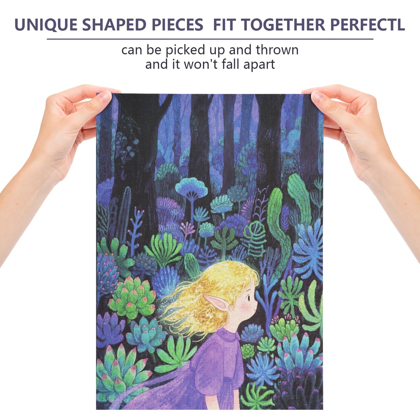 TOCHILD 1000-Piece Adult Puzzle with Velvet Craft Finish — The Blonde Girl (27.5x19.7 in)