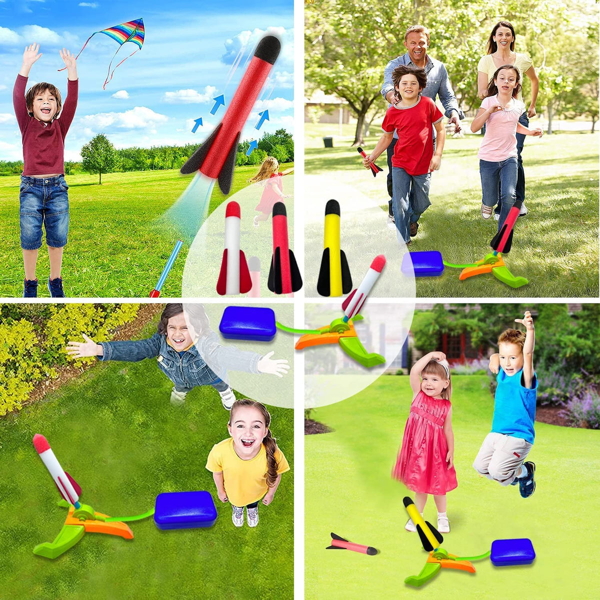 TODARRUN Foam Rocket Launcher – Outdoor Kids Toy for Ages 3–12