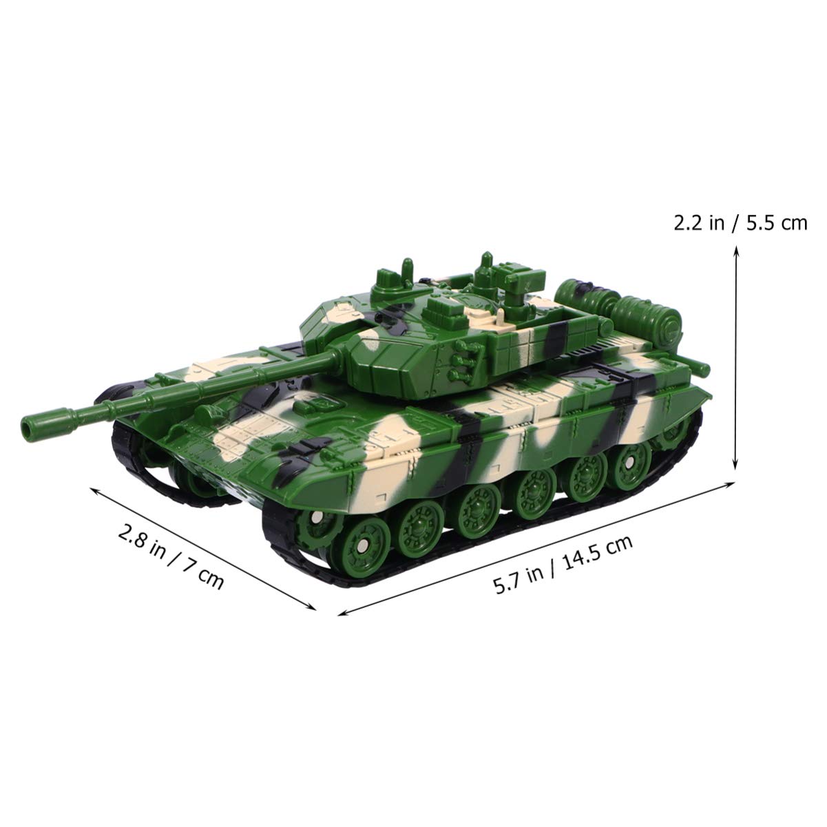 Toddmomy Tank Models: 360-degree Rotation Plastic Tanks for Kids – Toy & Desk Decor