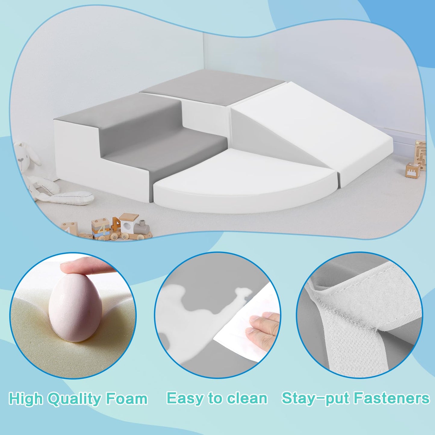 TODIBY Foam Blocks Climbing for Kids | Indoor & Outdoor Soft Play Set