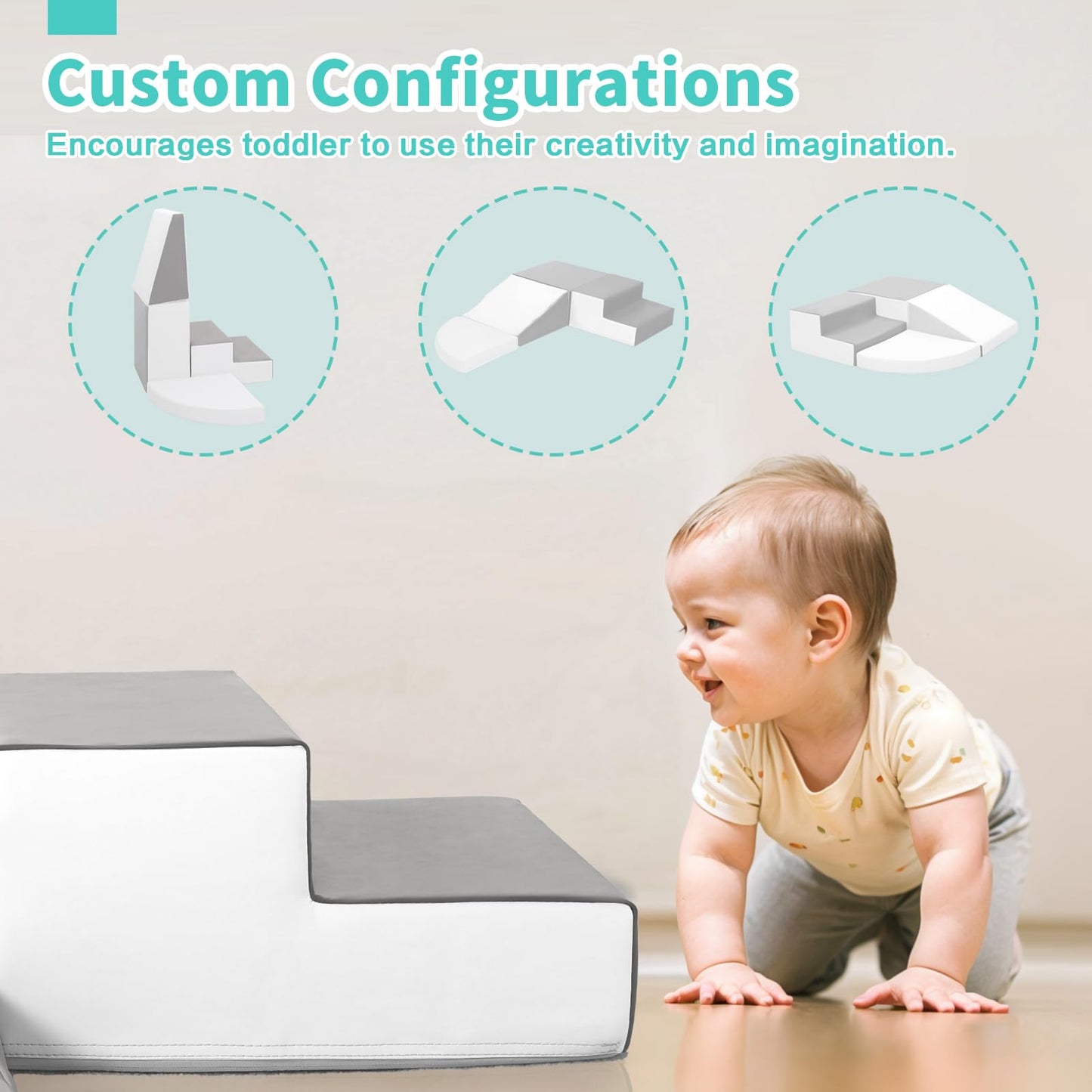 TODIBY Foam Blocks Climbing for Kids | Indoor & Outdoor Soft Play Set