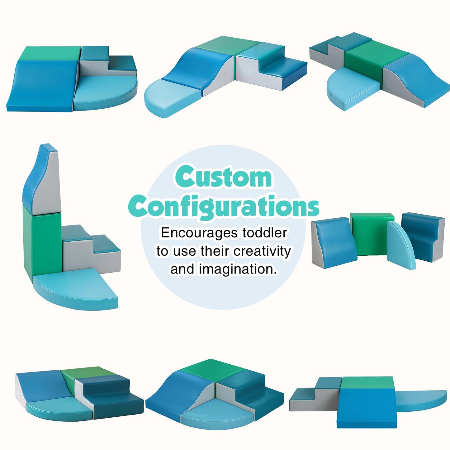 TODIBY 4-Piece Climbing Toys for Toddlers — Soft Foam Blocks