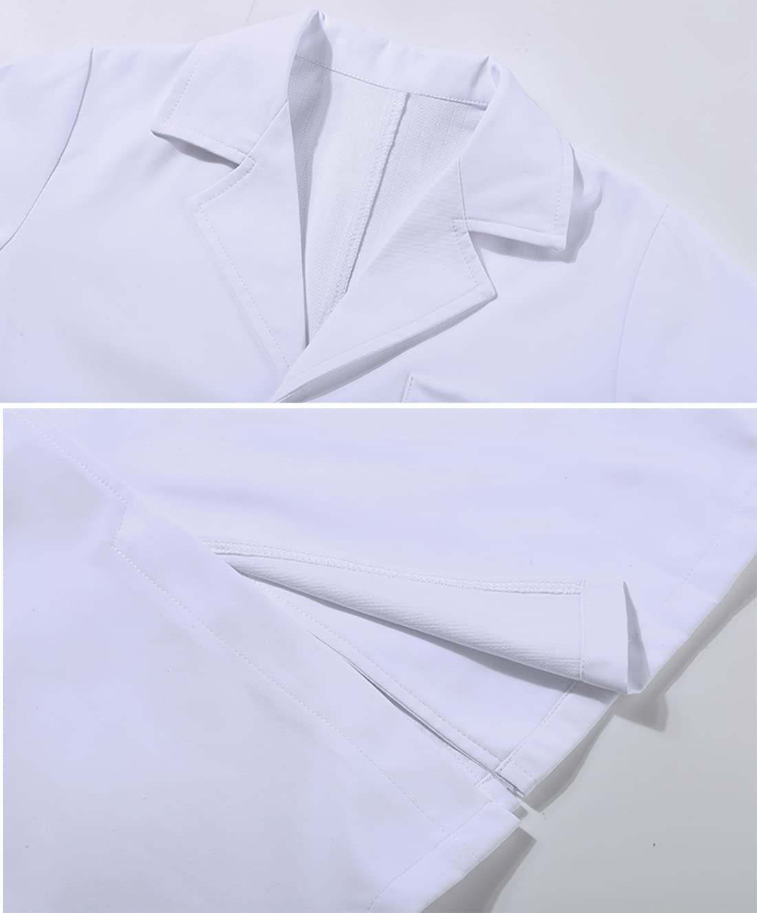 TOGROP 4Pcs Doctor Scientist Lab Costume for Kids – White Coat Dress-Up Set (3-4T)