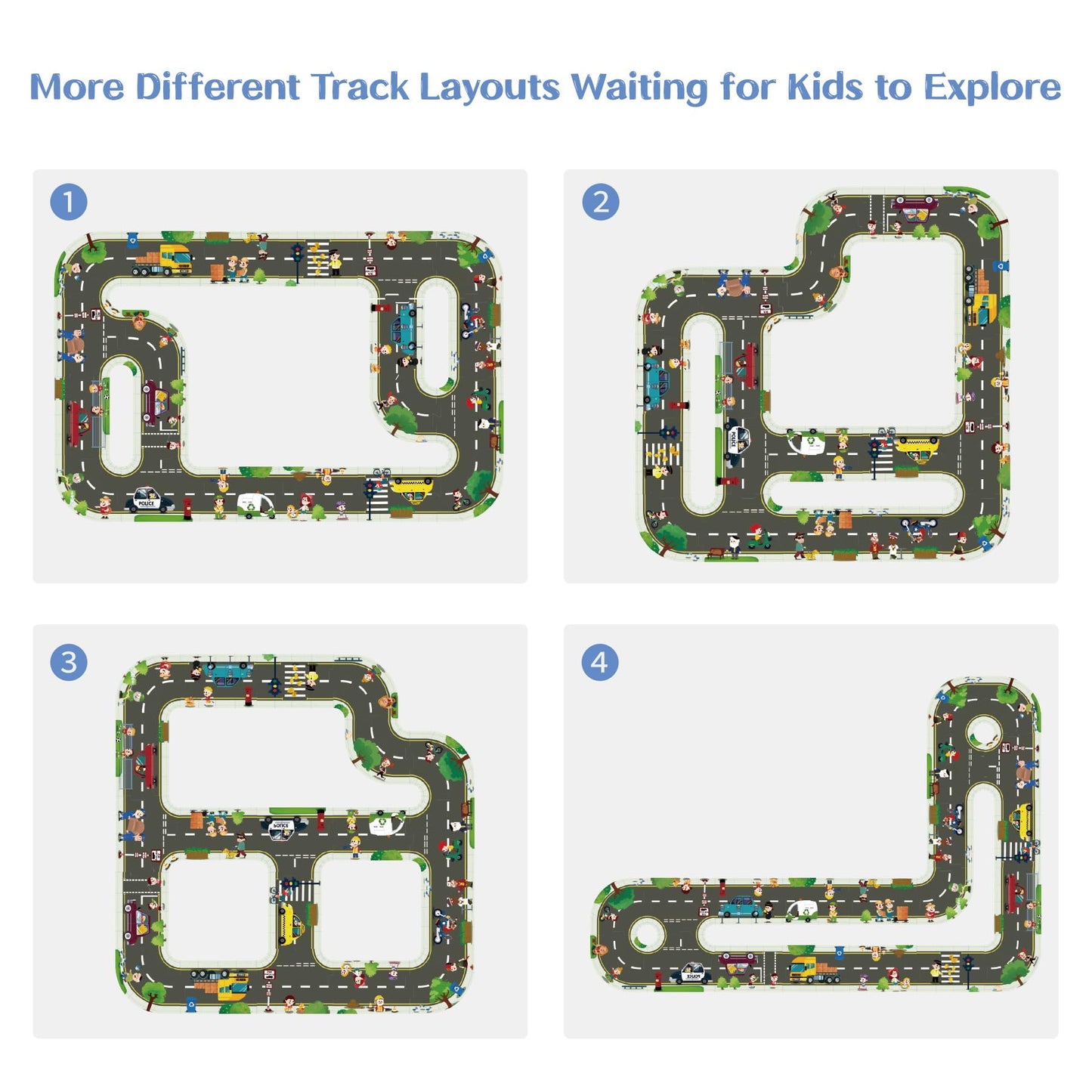 TOI Giant Floor Puzzle for Kids 3-5 | 2x3 ft Road, City & Railway Puzzles