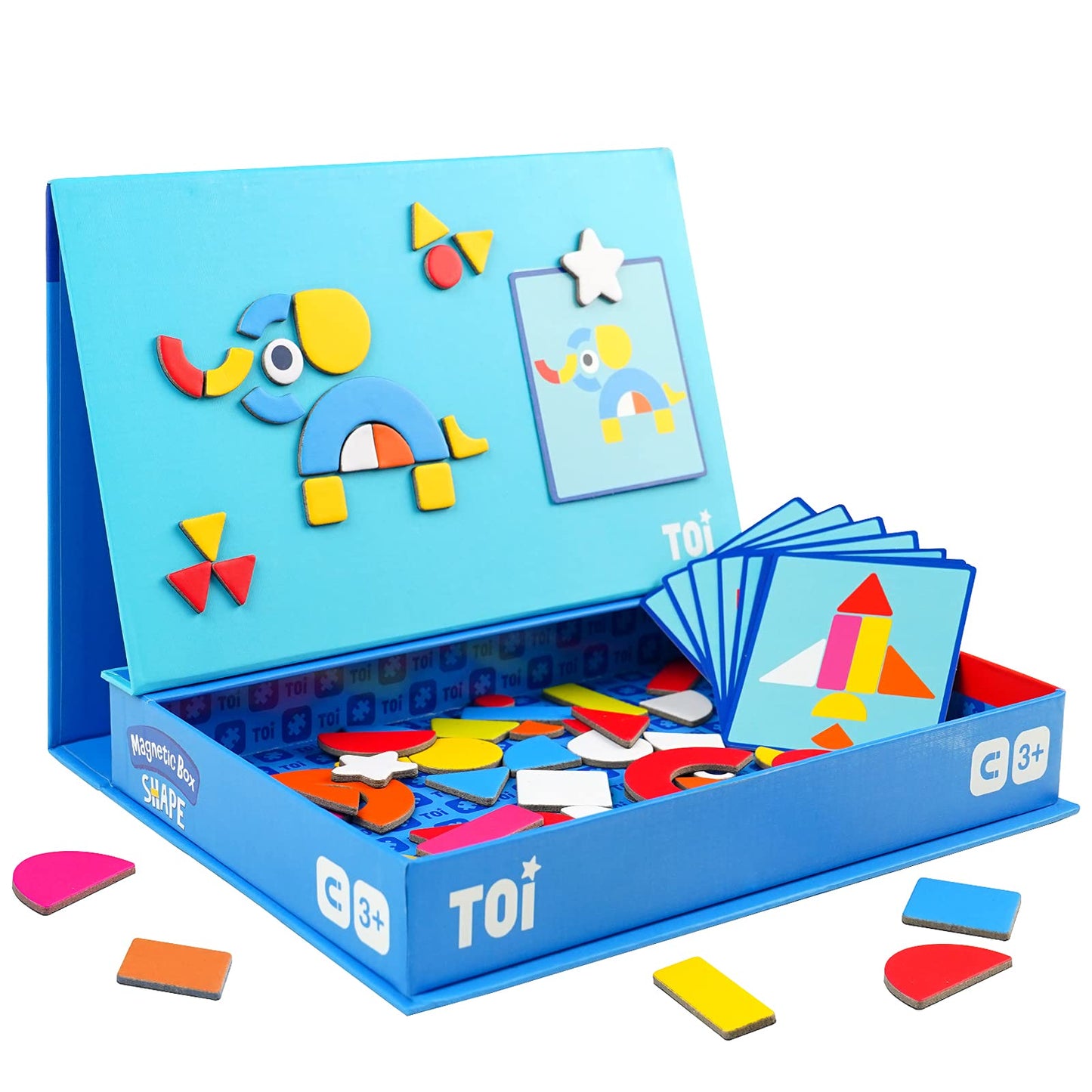 Toi Kids Magnetic Jigsaw Puzzle Boxes – Educational Magnetic Toy for Ages 3–8 | Portable Travel Game