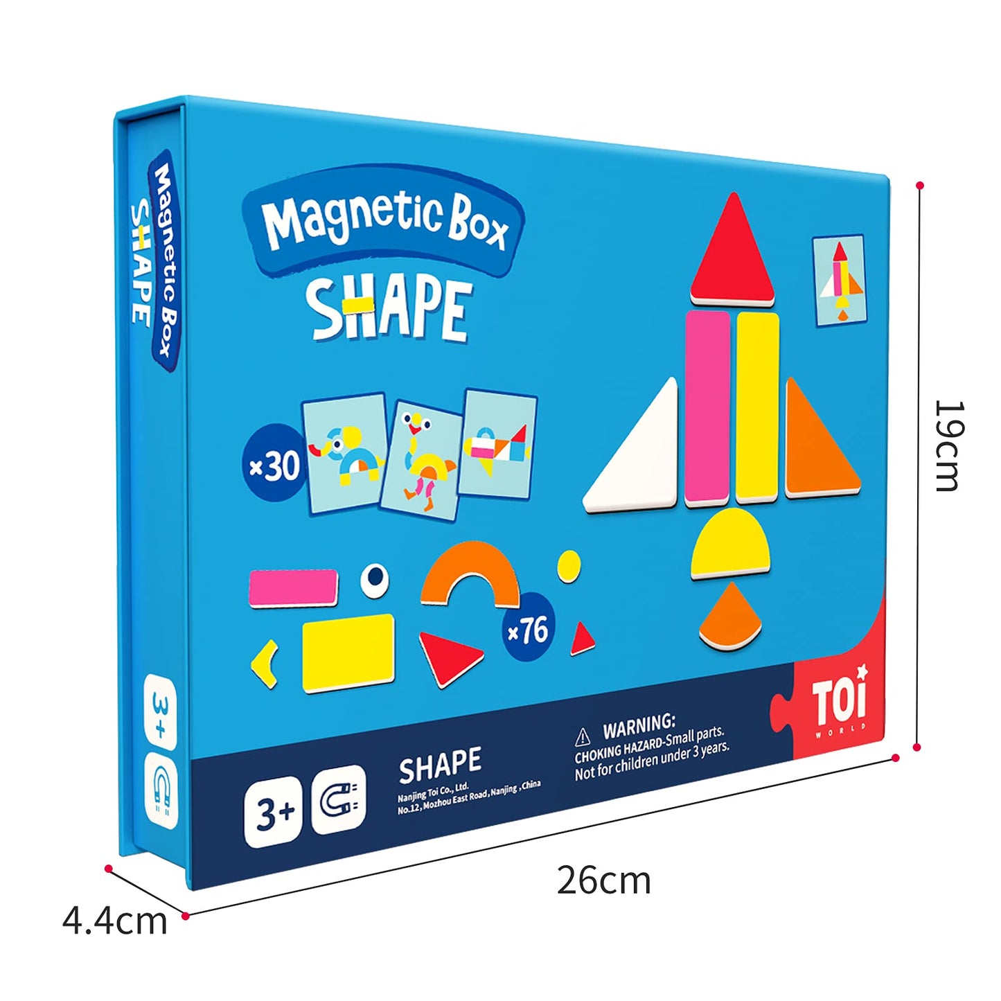 Toi Kids Magnetic Jigsaw Puzzle Boxes – Educational Magnetic Toy for Ages 3–8 | Portable Travel Game