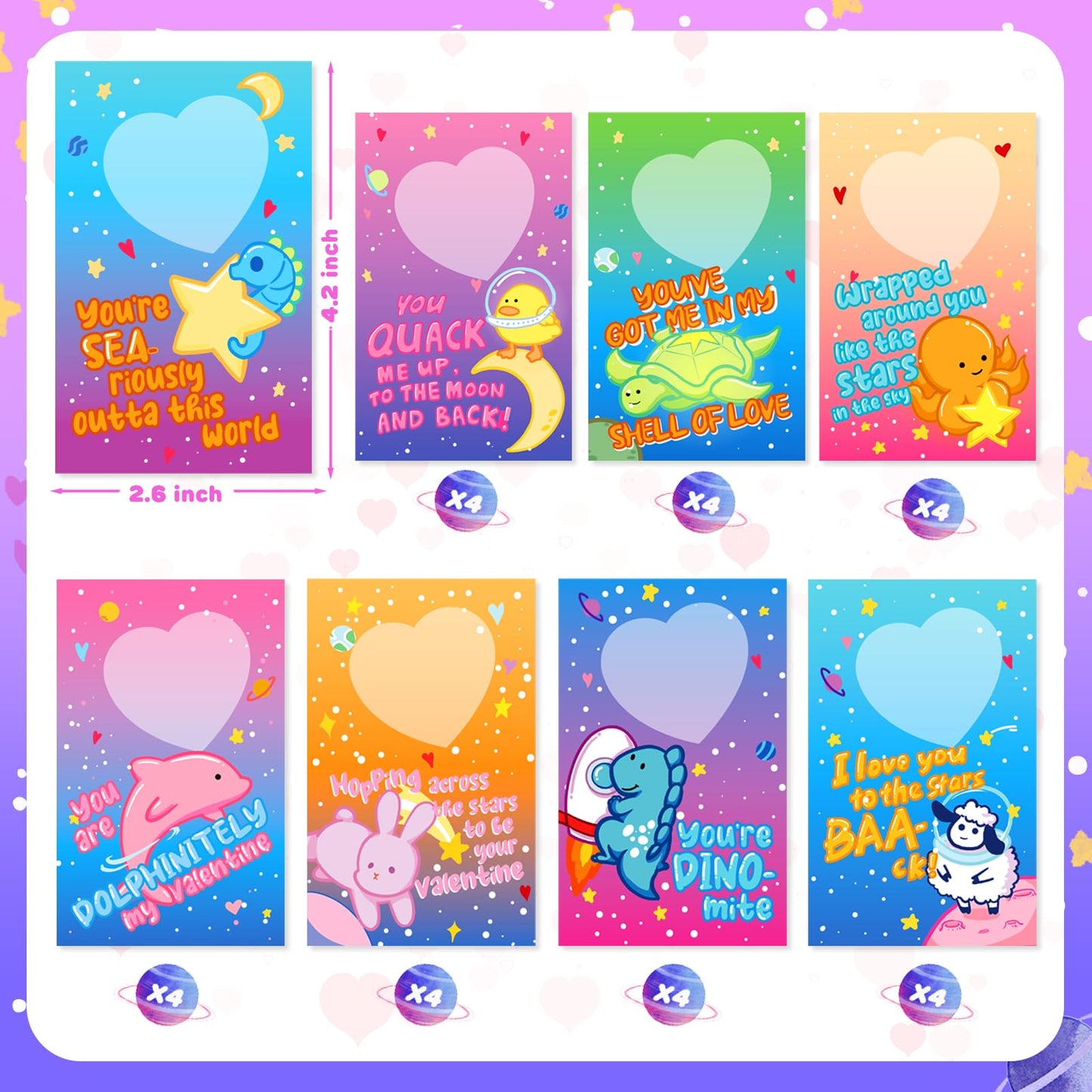 Toidgy 32-Pack Valentines Gifts for Kids: Glow Squishy Toys, Cards & Party Favors