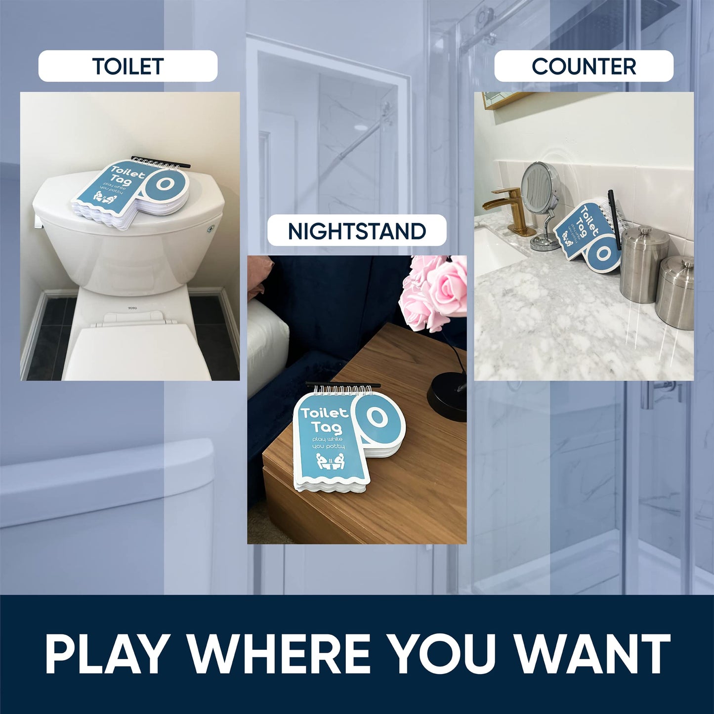 Toilet Tag: Couples Card Games for Date Night & Connection