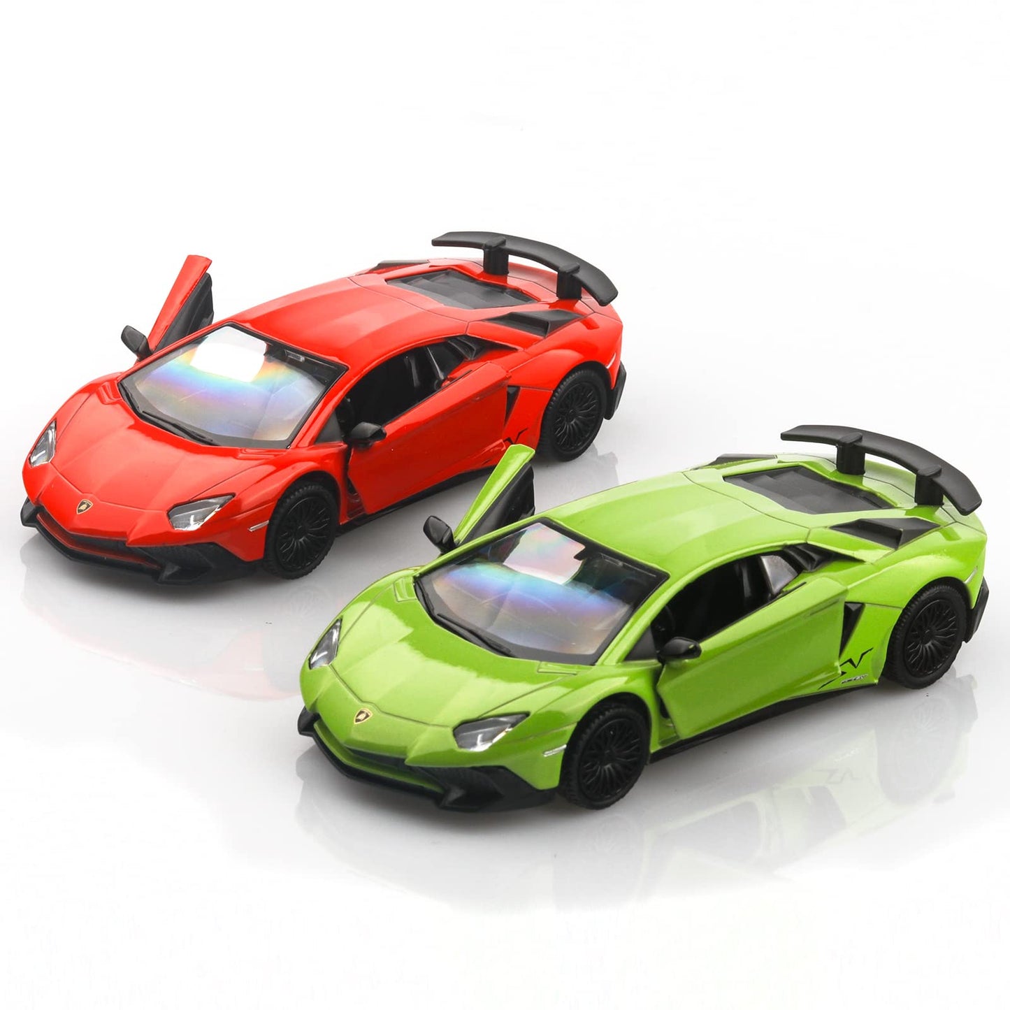 TOKAXI 1/36 Scale Lamborghini Aventador LP750-4 SV Diecast Car – Pull-Back Green