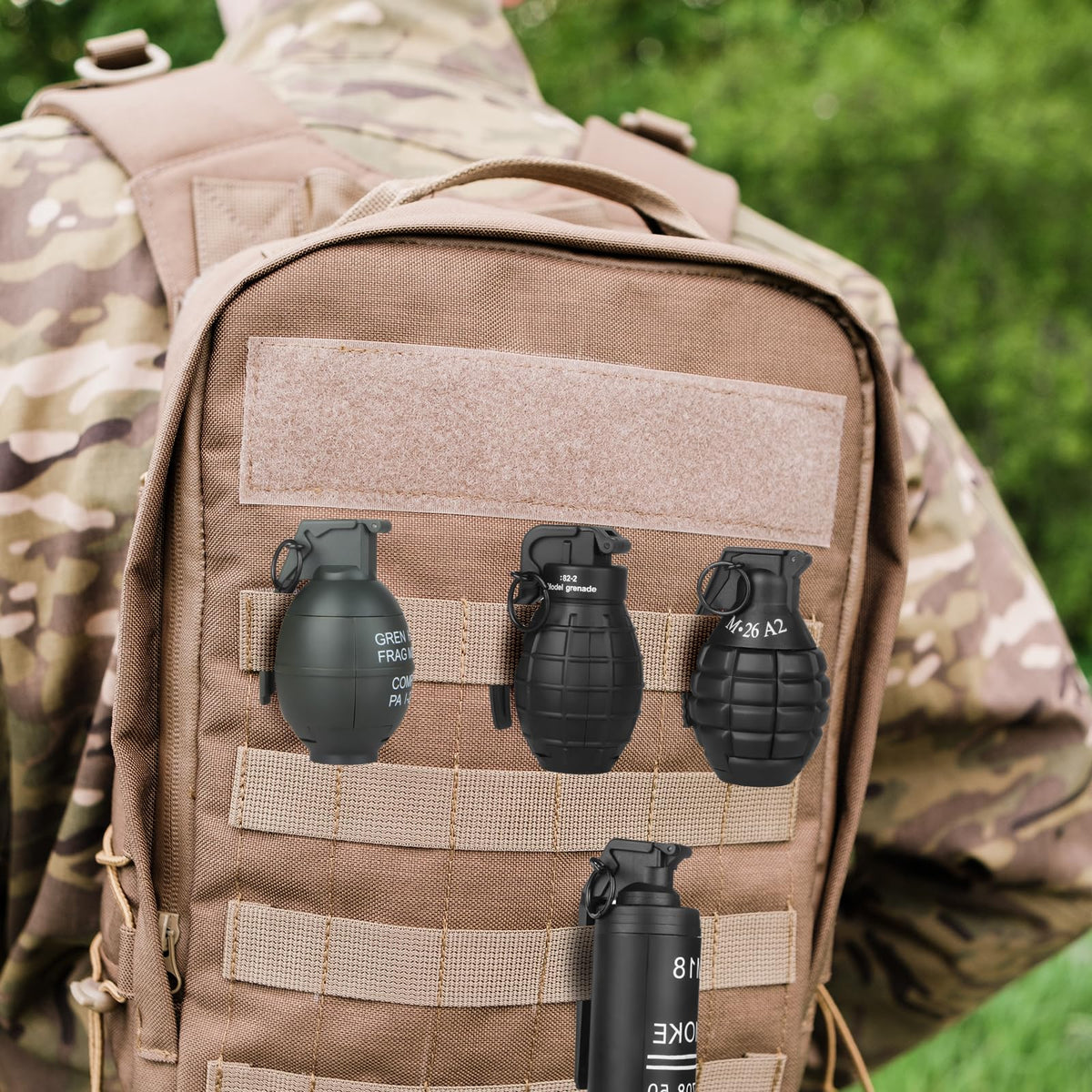 Tomatong Toy-Hand Grenade for CS Battle Game – Foam Ammo, Reusable 9-Piece Pack