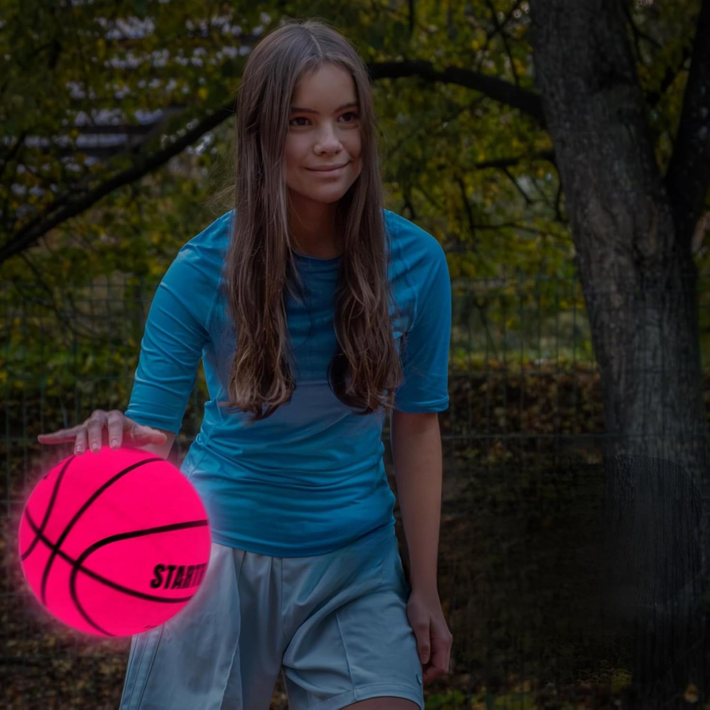 TOMLEON Light-Up Basketball - Glow in the Dark LED Official Size 7