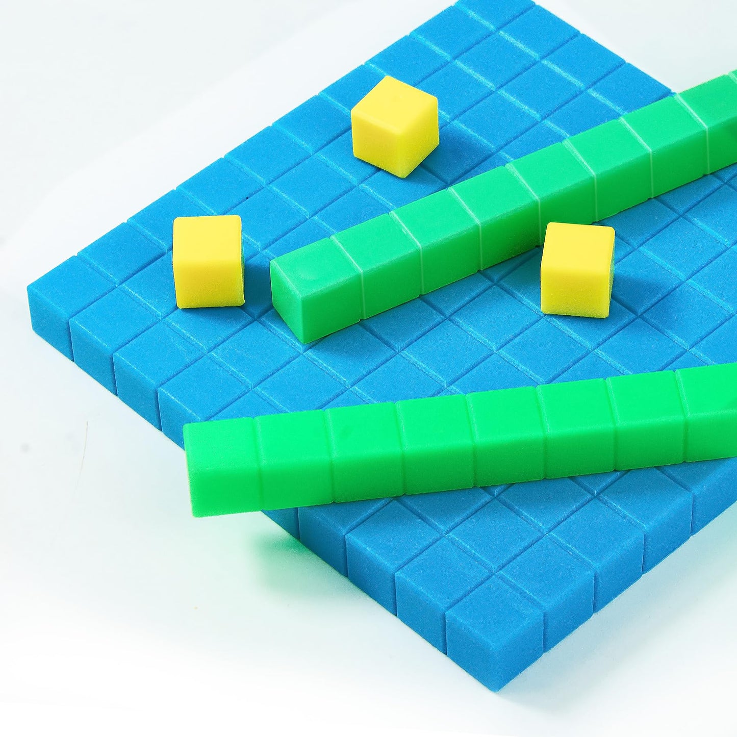 Tommyhome Base Ten Blocks Set – Place Value Math Manipulatives for 2nd Grade