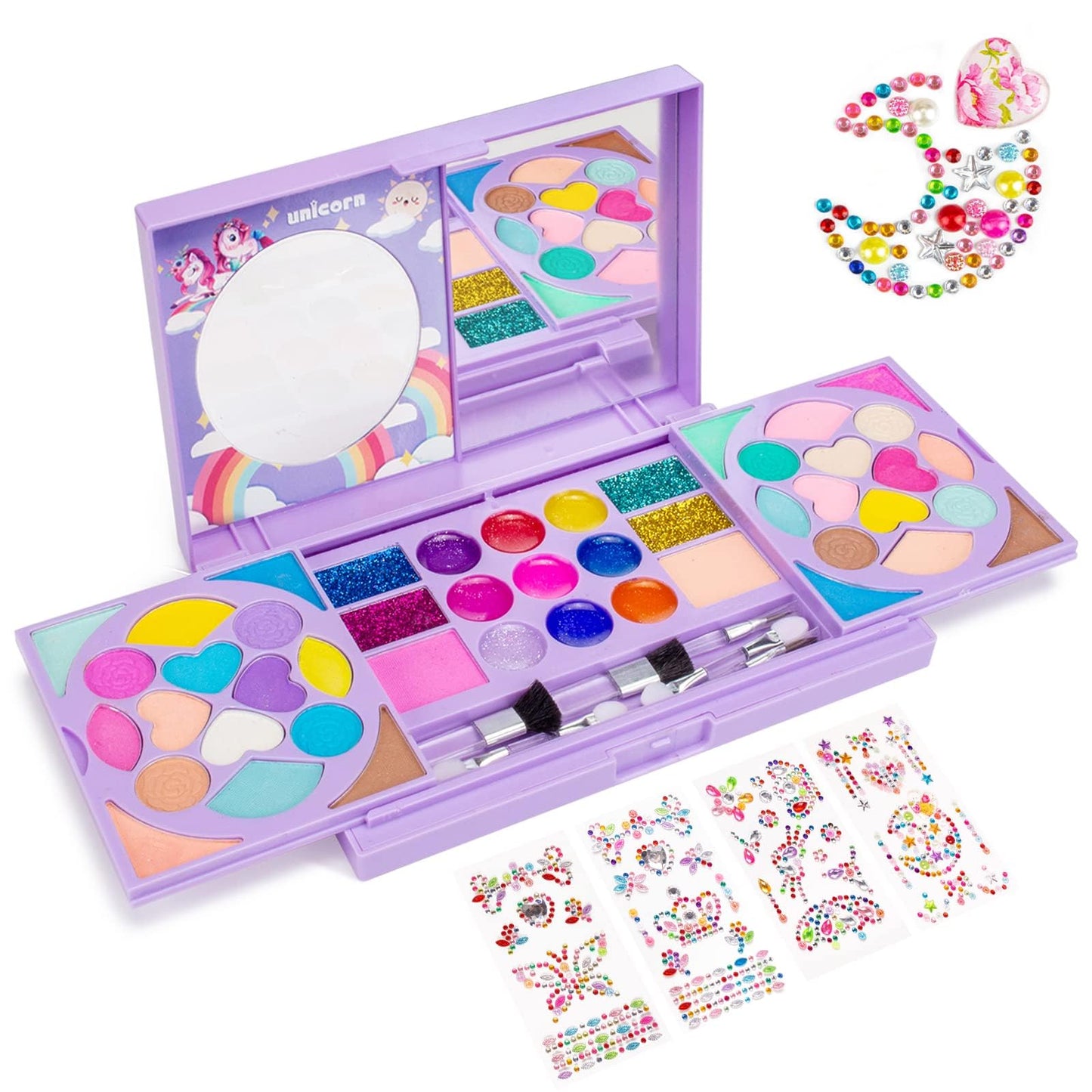 Tomons Kids Makeup Kit for Girls – Real Washable Cosmetic Toy Set (3–10 Years)