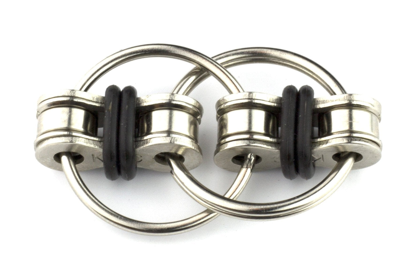 Tom's Fidgets Original Flippy Chain Fidget Toy – Silent, Durable Stress Reliever (2-Pack, Black)