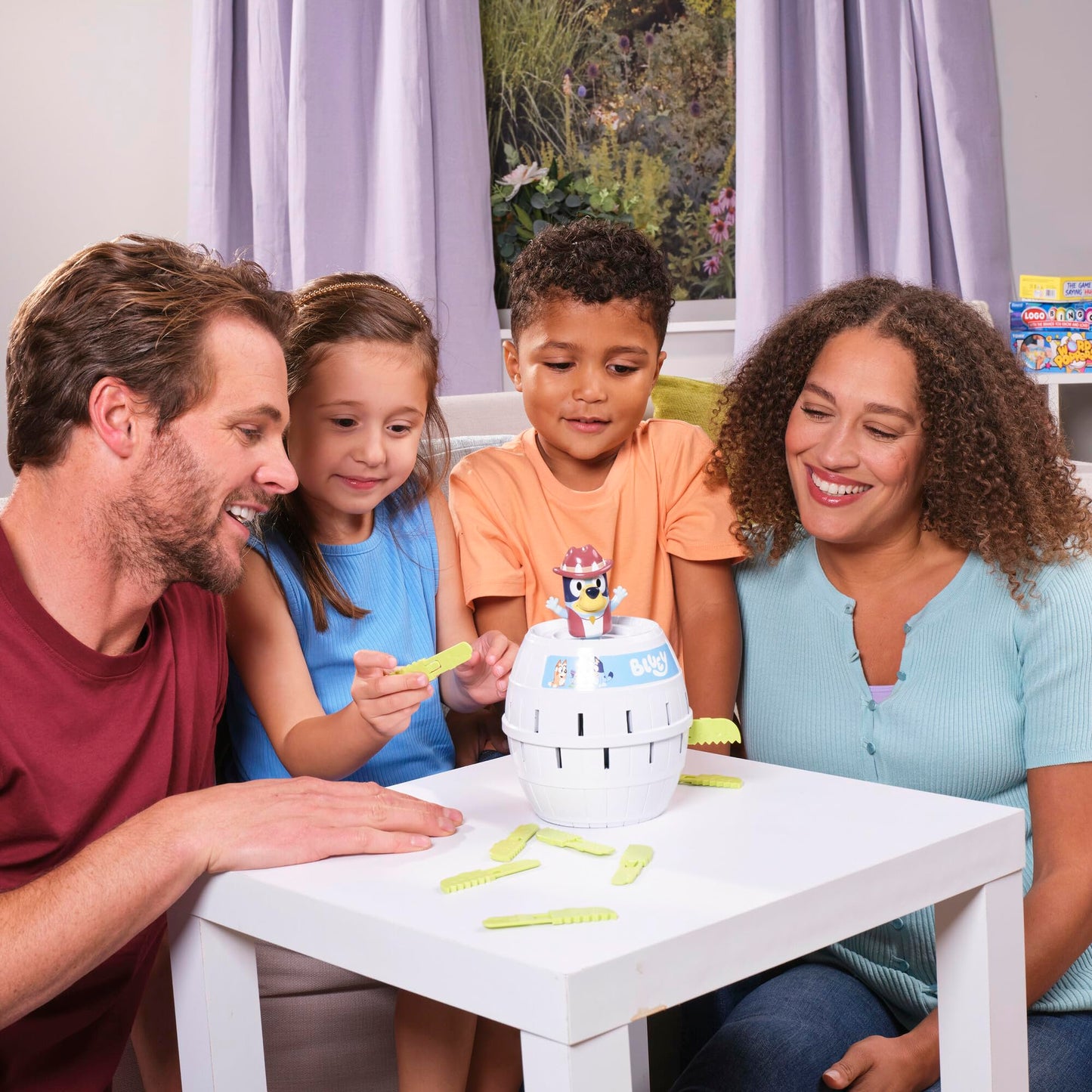 TOMY Pop Up Bluey Game – Family & Preschool Fun for 2-4 Players, Ages 4+