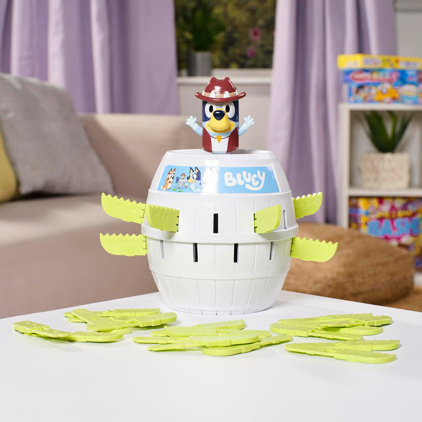 TOMY Pop Up Bluey Game – Family & Preschool Fun for 2-4 Players, Ages 4+