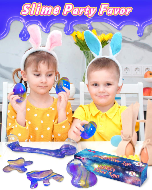 Tonberless 5 Pack Slime Filled Eggs Toys – Easter Egg Fillers for Teens & Kids