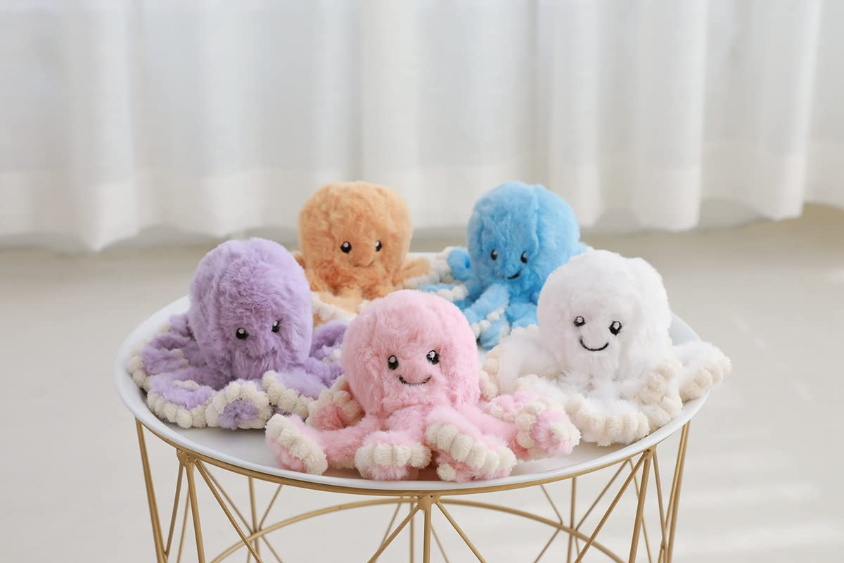 TONGSONG Octopus Plush – Pink 15.7in Cute Cartoon Sea Creature Toy