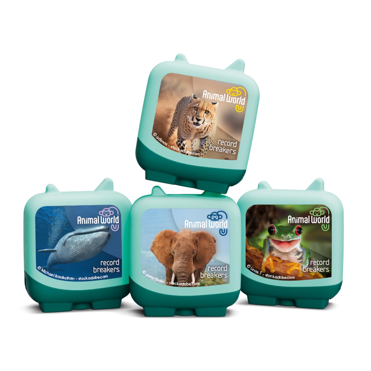 Tonies Animal World: Record Breakers Clever Set – 4 Pack
