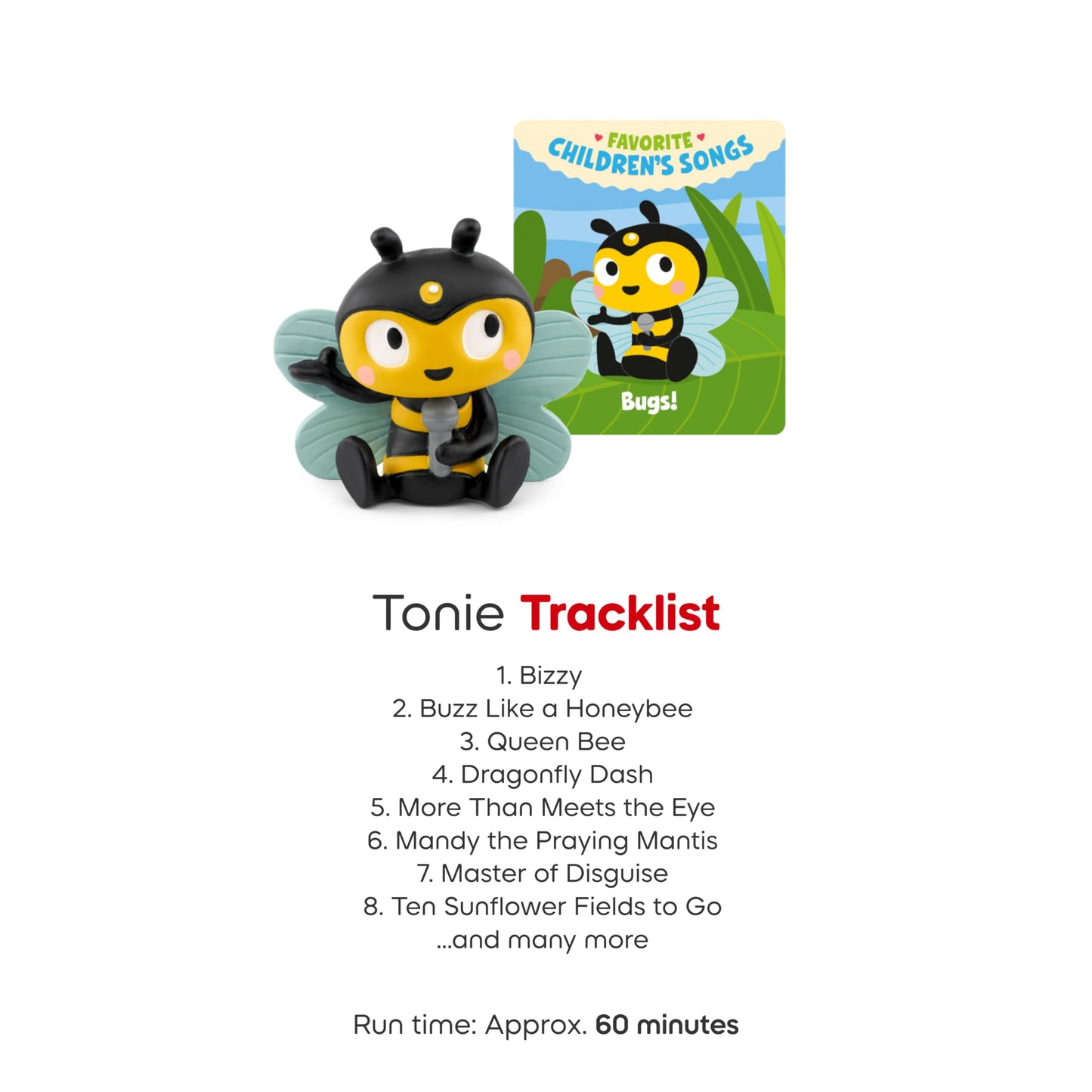 Tonies Bugs! Audio Toy Figurine – Favorite Children’s Songs & Stories