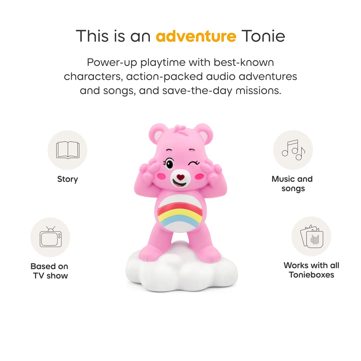 Tonies Cheer Bear Audio Toy Figurine – Care Bears