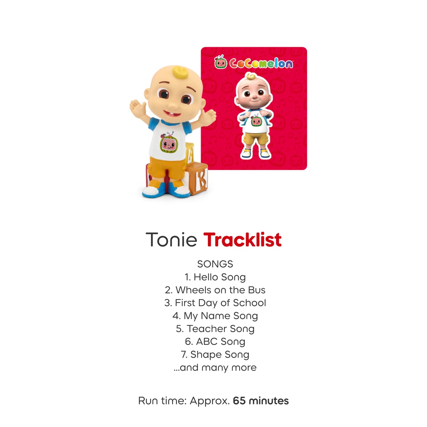 Tonies CoComelon JJ Audio Toy Figurine – 20 Songs, 65 Minutes | Moonbug | Tonies