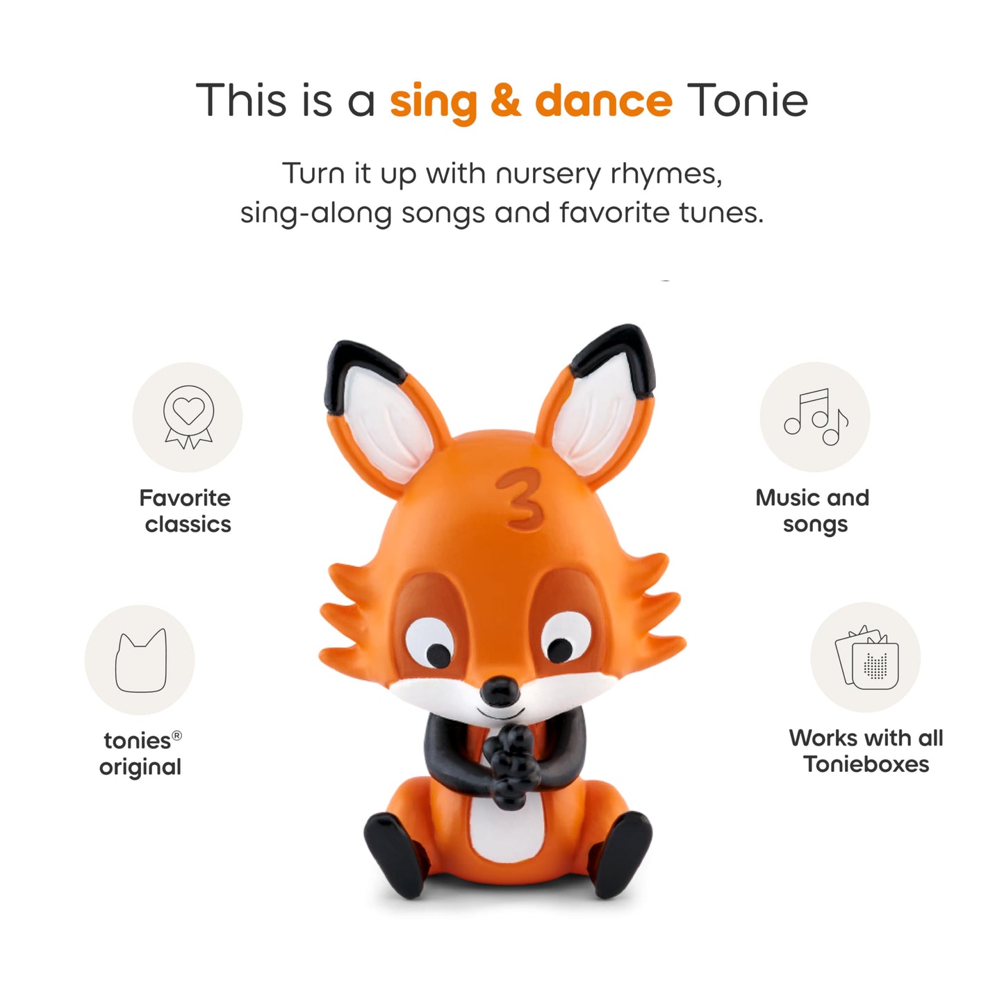 Tonies Favorite Children's Songs: Counting Songs Figurine | 27 Tracks, ~40 Minutes