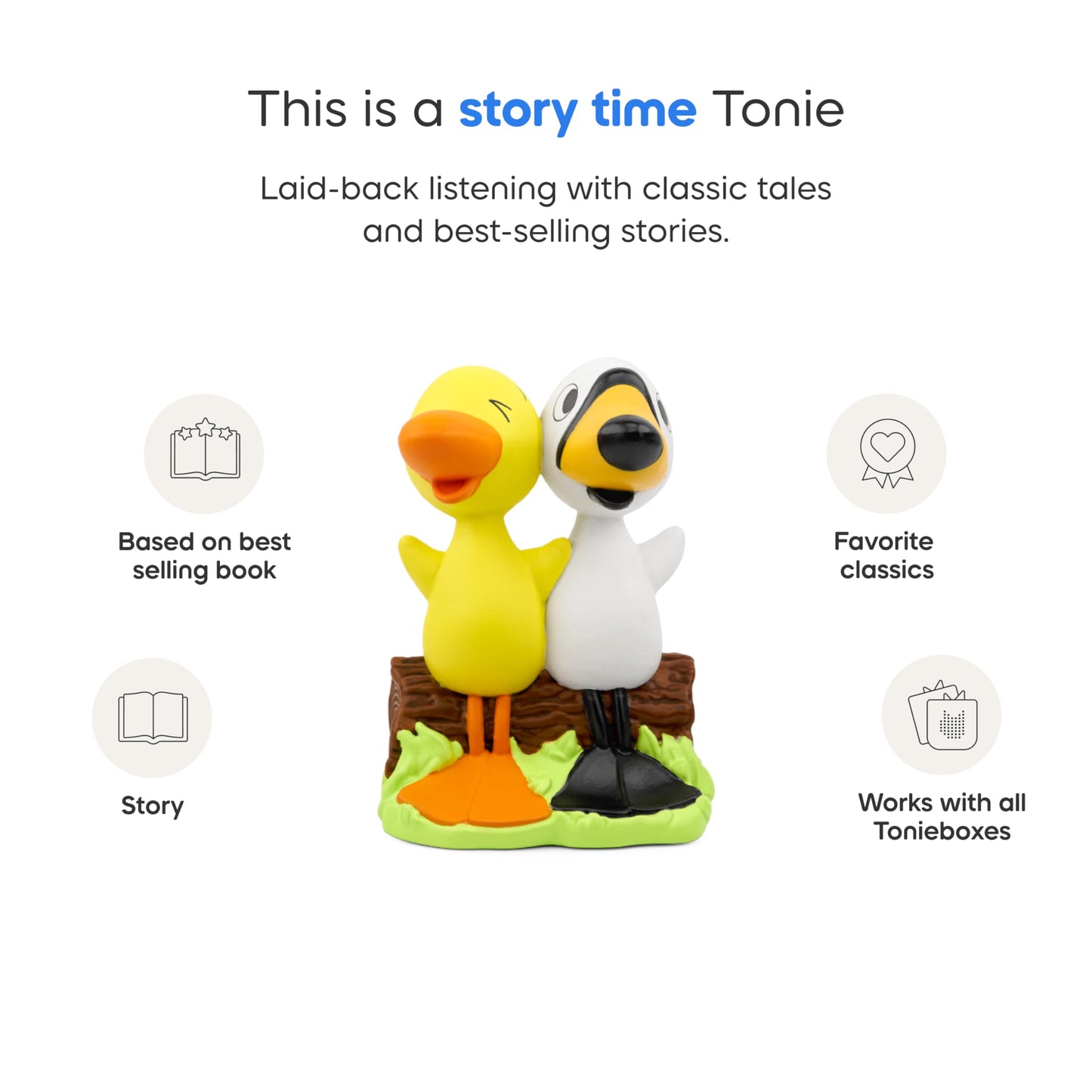 Tonies Duck & Goose Audio Toy Figurine – 4 Stories, 36 Minutes
