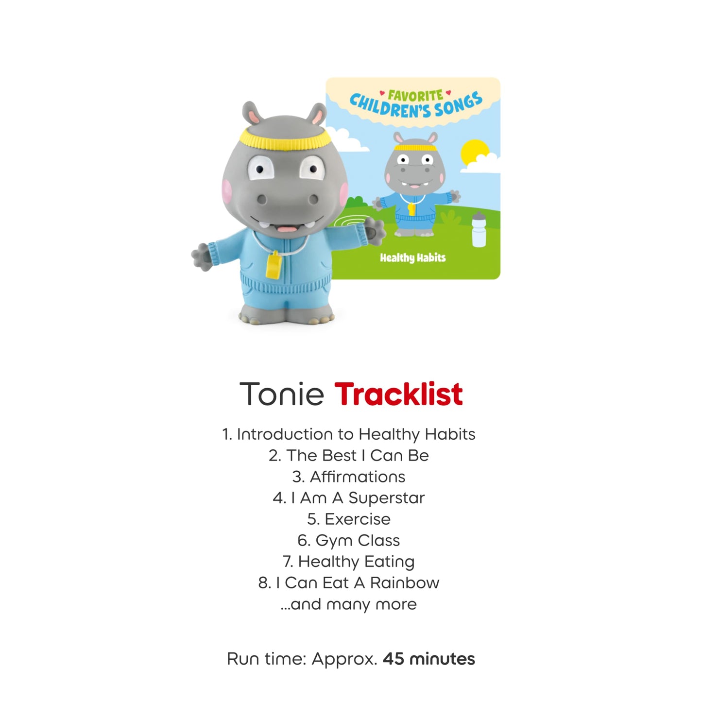 Tonies Healthy Habits Audio Play Character – Songs, Stories & Positive Habits for Kids
