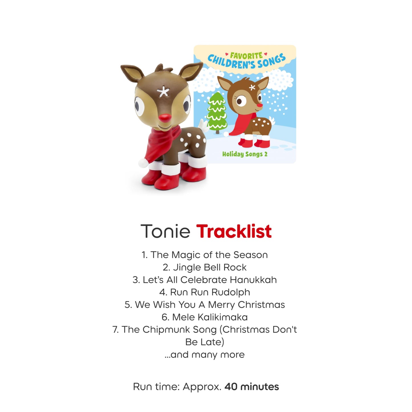 Tonies Favorite Children's Songs: Holiday Songs Volume 2 – 18 Classics for Toniebox