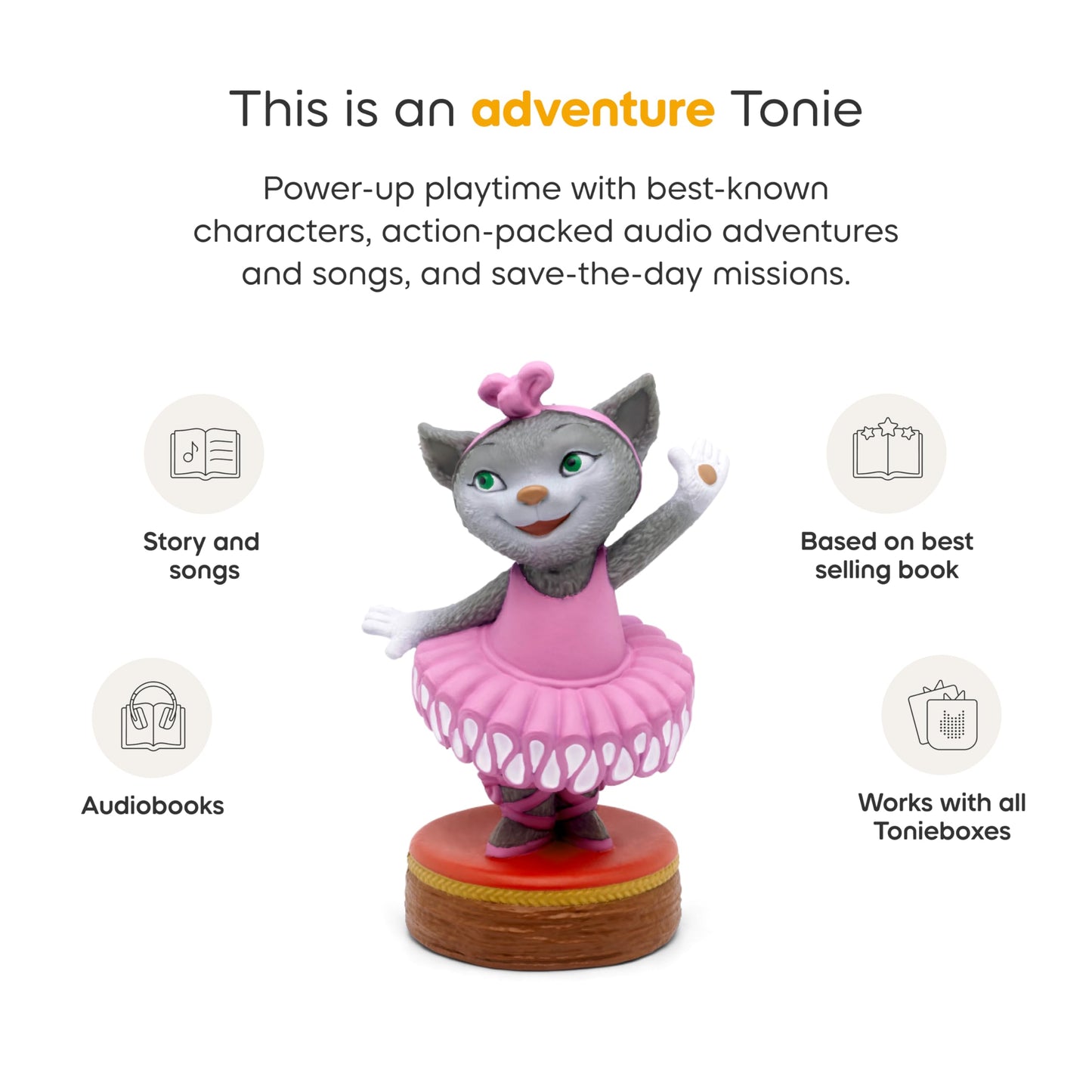 Tonies Mia Audio Toy Figurine – Ballet Stories & Songs for Kids 3+
