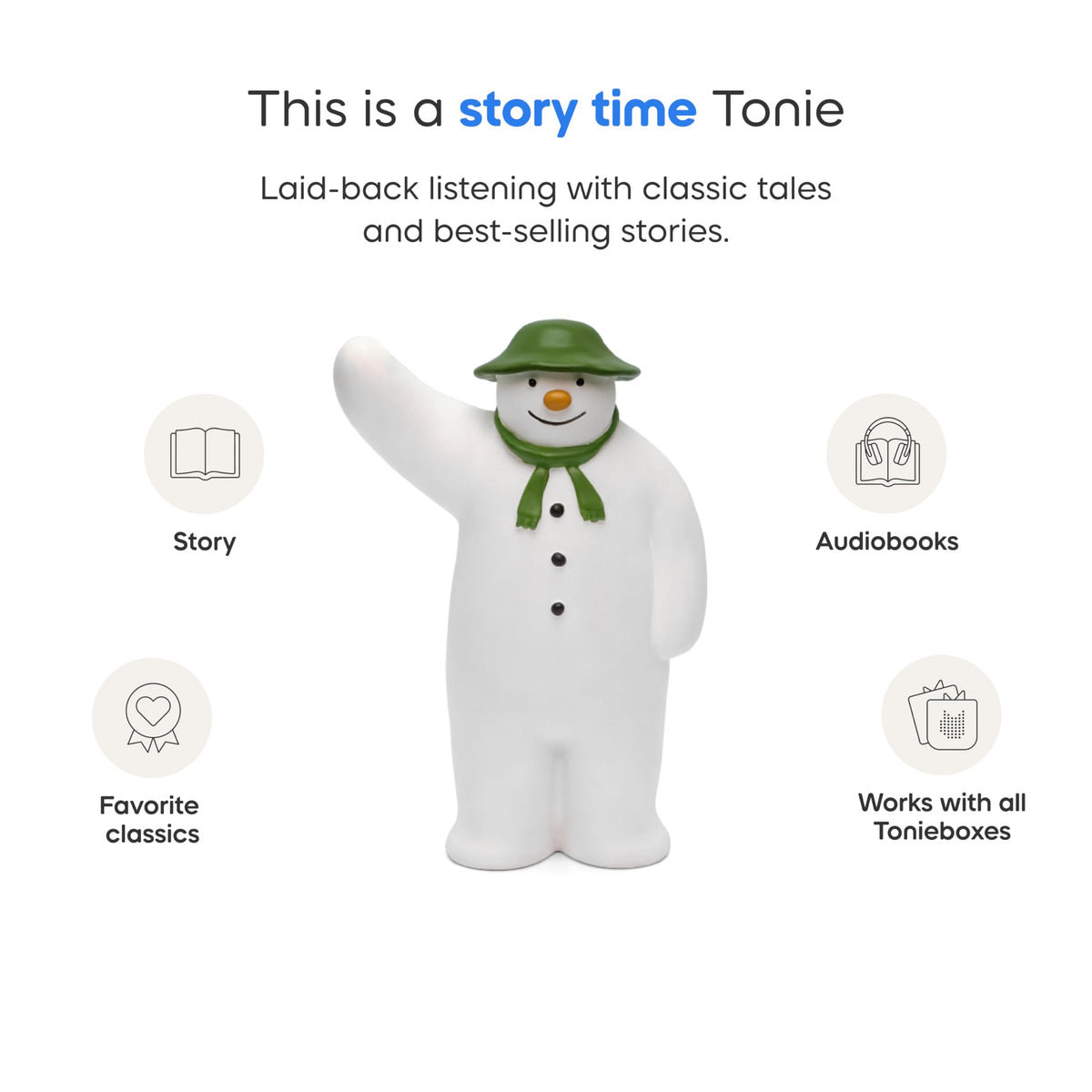 Tonies The Snowman & The Snow Dog – Audio Toy Figurine with Celebrity Narration