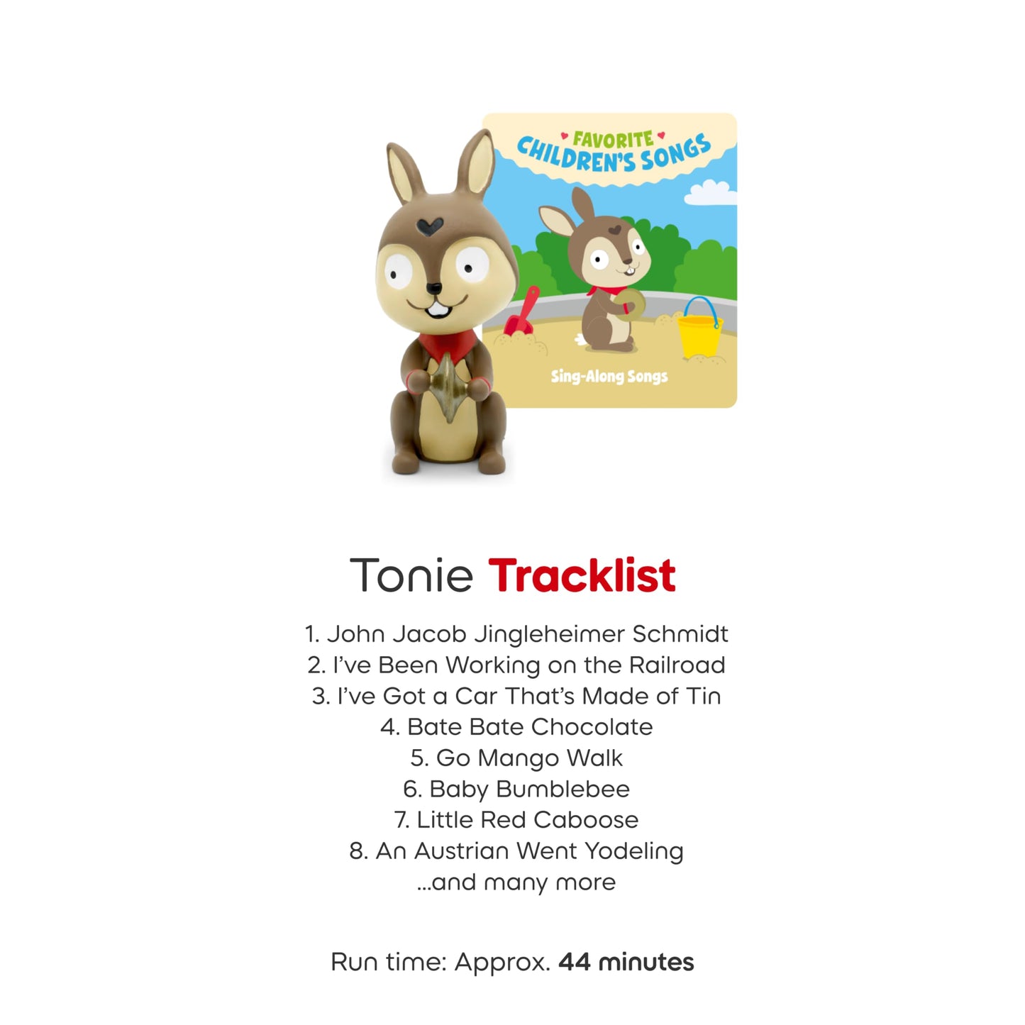 Tonies Favorite Children’s Songs: Sing-Along Audio Toy Figurine (17 Tracks) | Tonies Originals