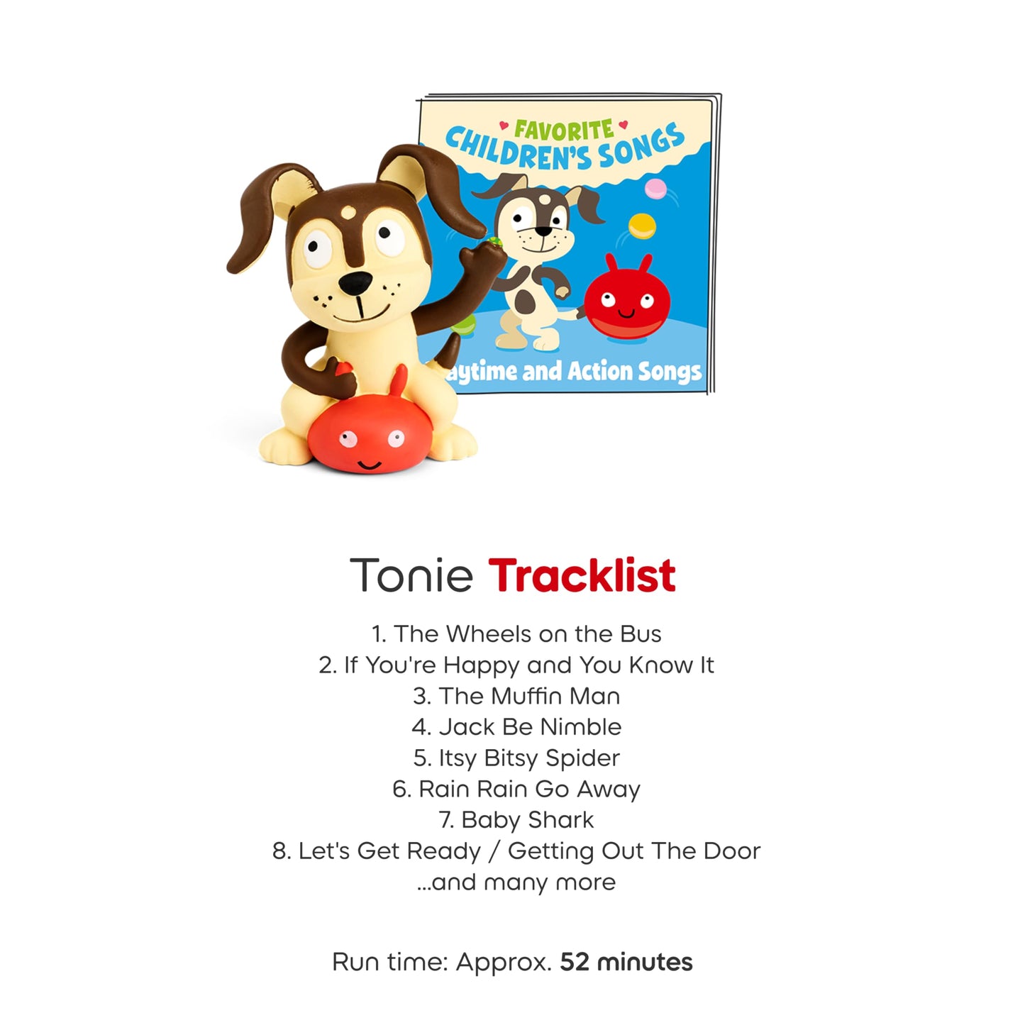Tonies Playtime Puppy – Favorite Children's Songs Tonie | 34 Songs, 52 Minutes
