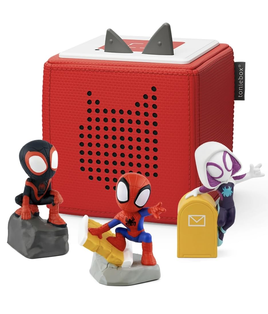 Toniebox 1 Bundle Red with Spidey, Ghost-Pider & Spin - Discontinued