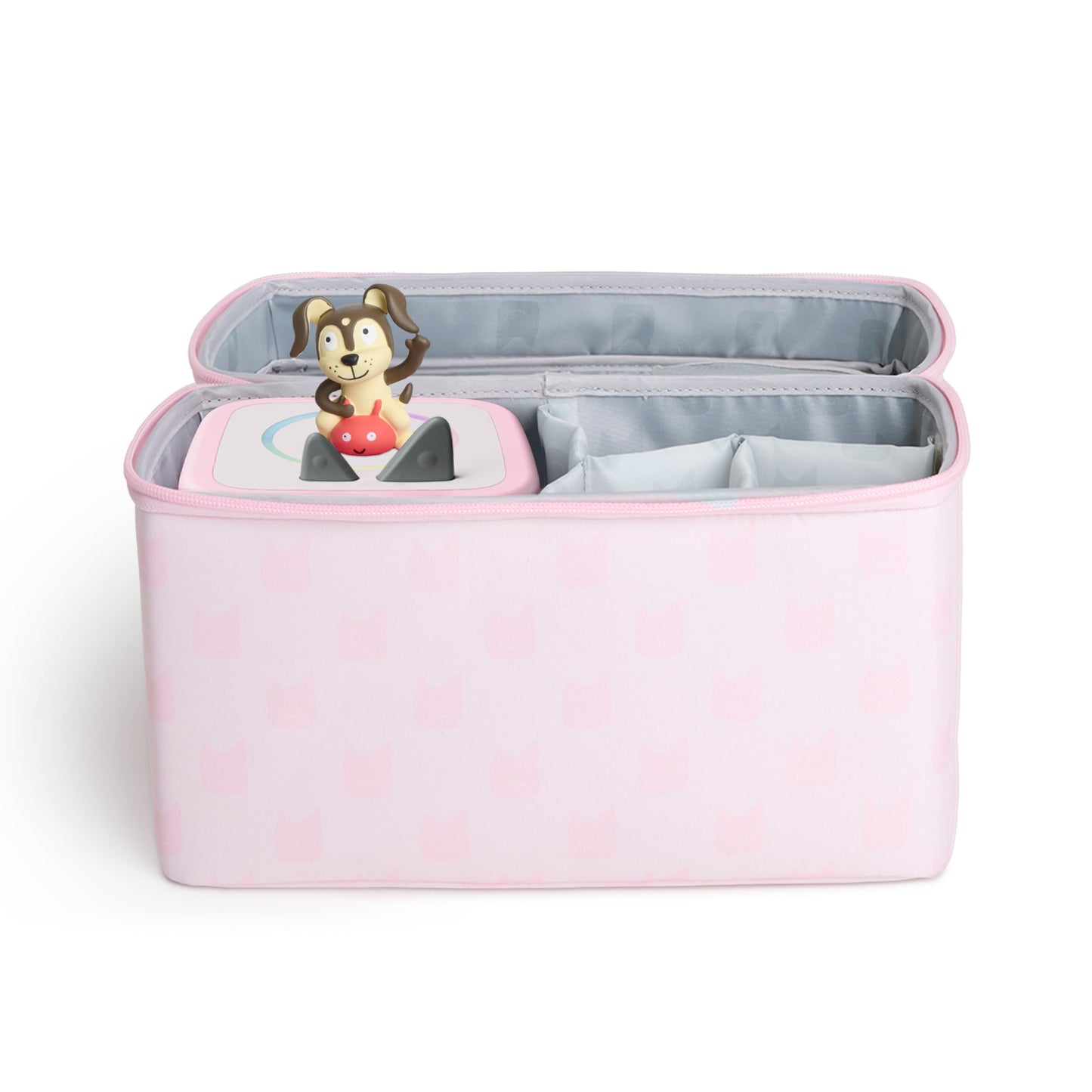 Tonies All-in-One Travel Bag Cloud Pink – Hard Case for Toniebox 2, Tonieplay, Headphones & Accessories