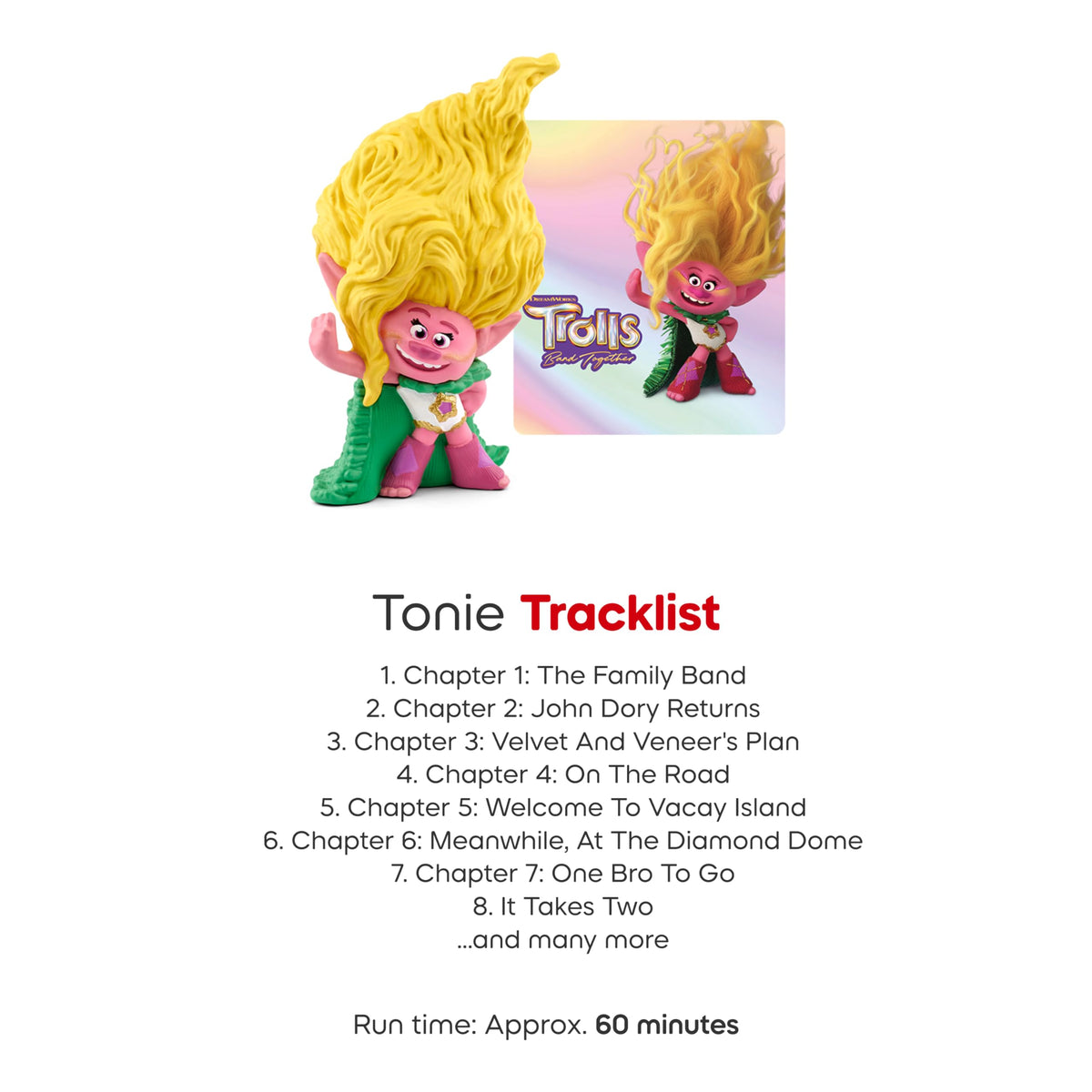 Tonies Viva Audio Toy Figurine – Trolls Band Together (60-Min Listening)
