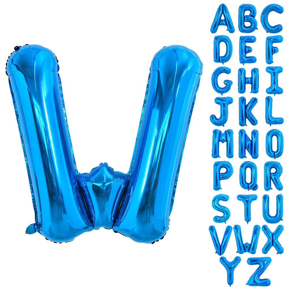 TONIFUL 40-Inch Blue Letter Balloon | Giant Alphabet Foil Mylar for Parties