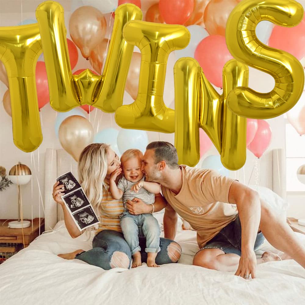 TONIFUL 40 Inch Gold Letter S Balloon – Large Foil Balloon for Parties, Helium or Air Fill